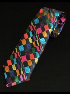 Multi-Coloured Receangles Van Buck Tie