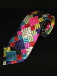 Muilti-Coloured Diamonds Van Buck Tie