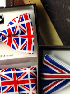 Union Jack bow ties