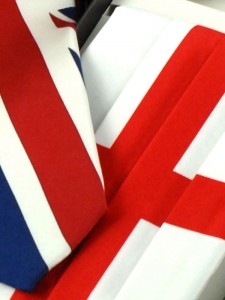 Union Jack St George Cross Tie Cummerbund