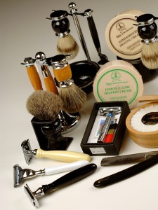 Shaving razors, soaps, creams and accessories