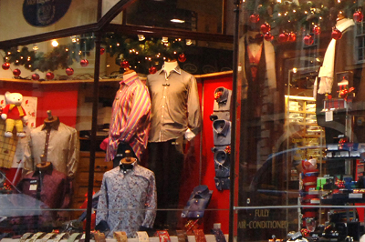 Montague Jeffery Christmas windows decorations