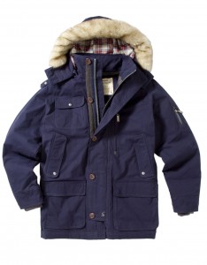 Joules Whistler Navy Coat Back Shot