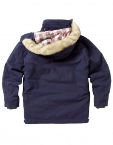 Joules Whistler Navy Coat Back Shot