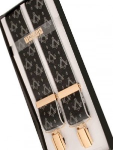 black and white masonic clip braces