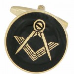 Black masonic cufflinks