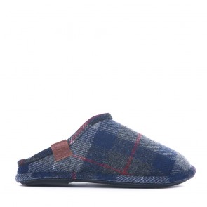 william-harris-tweed-mule-slippers-navy-black-side