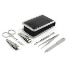 Manicure Set Small Saffiano Black