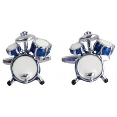 Blue Drum Set Cufflinks