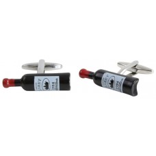 Red Wine Bottle Cufflinks