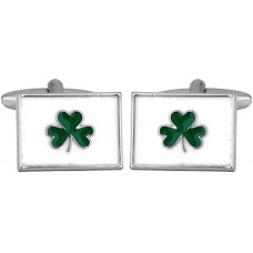 Irish Shamrock Flag Cufflinks