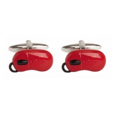 Red Computer Mouse Cufflinks