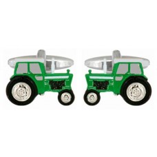 Green Tractor Cufflinks