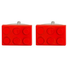 Red Lego Brick Cufflinks
