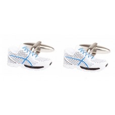 Blue and White Trainer Cufflinks