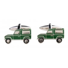 Green Landrover Cufflinks