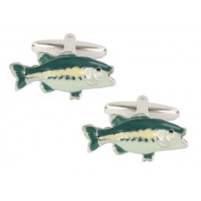 Green Fish Cufflinks