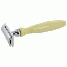 Traditional Cream Resin 3 Piece Safety Razor