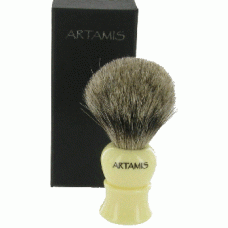 Medium Pure Badger Shaving Brush With Ivory Coloured Handle 