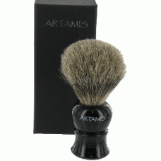 Medium Pure Badger Shaving Brush With Black Coloured Handle 