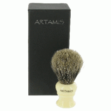 Small Pure Badger Shaving Brush With Ivory Coloured Handle 
