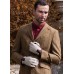 Dents Lancaster Mens Classic Crochet Cognac Driving Gloves