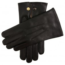 Dents Mendip Wool Lined Leather Black Mens Gloves
