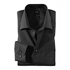 OLYMP Modern Fit Black Single Cuff Mens Shirt