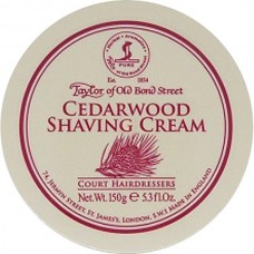 Taylors of Bond Street Cedarwood Shaving Cream Tub