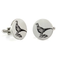 Pheasant Print Cufflinks