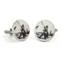 Fishing Print Cufflinks