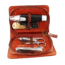 Manicure Set (7 piece) in Brown Case