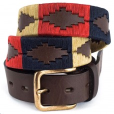 Pioneros Navy/Cream/Red Polo Belt